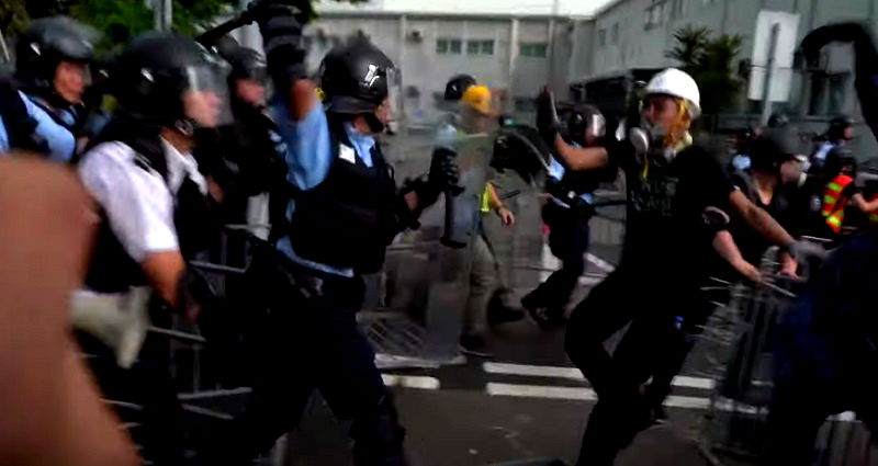 Small Group of Hong Kong Protesters Trash Legislative Building Amid Peaceful March