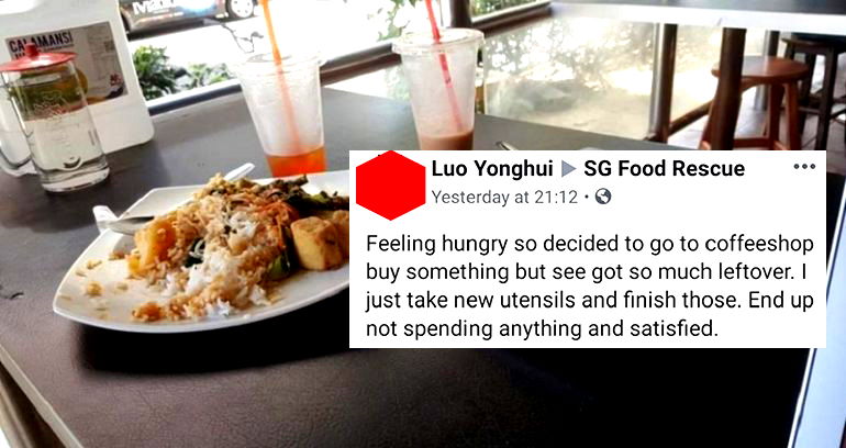 ‘Freegans’ in Singapore Are Now Eating People’s Leftover Food at Restaurants