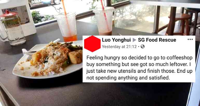 ‘Freegans’ in Singapore Are Now Eating People’s Leftover Food at Restaurants