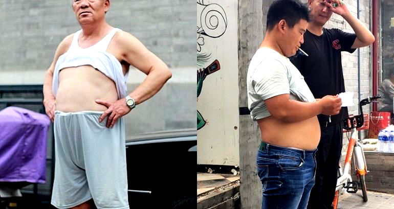 Chinese City Bans Men from Showing Their Bellies in Public Because It’s ‘Uncivilised’