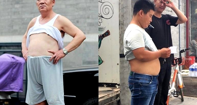 Chinese City Bans Men from Showing Their Bellies in Public Because It’s ‘Uncivilised’
