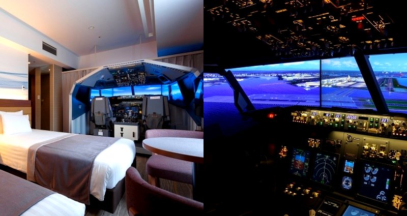 Japanese Airport Hotel Puts Flight Simulator in Room for $233 a Night