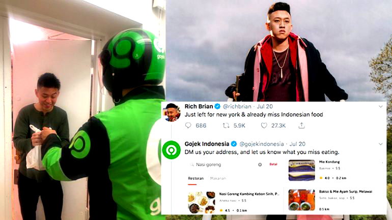 Rich Brian Was Craving Indonesian Food in NY, So Go-Jek Delivered from Indonesia