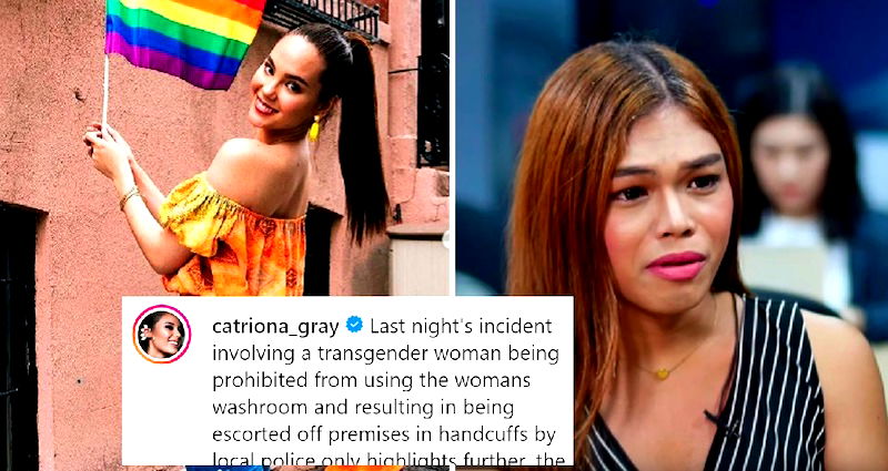 Miss Universe Catriona Grey Supports Trans Woman Arrested for Trying to Use Women’s Restroom