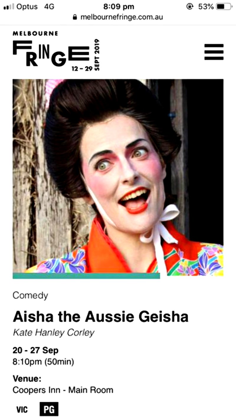 An Australian comedian was forced to cancel her one-woman show at the upcoming Melbourne Fringe Festival after sparking outrage over her character’s use of “yellowface.”