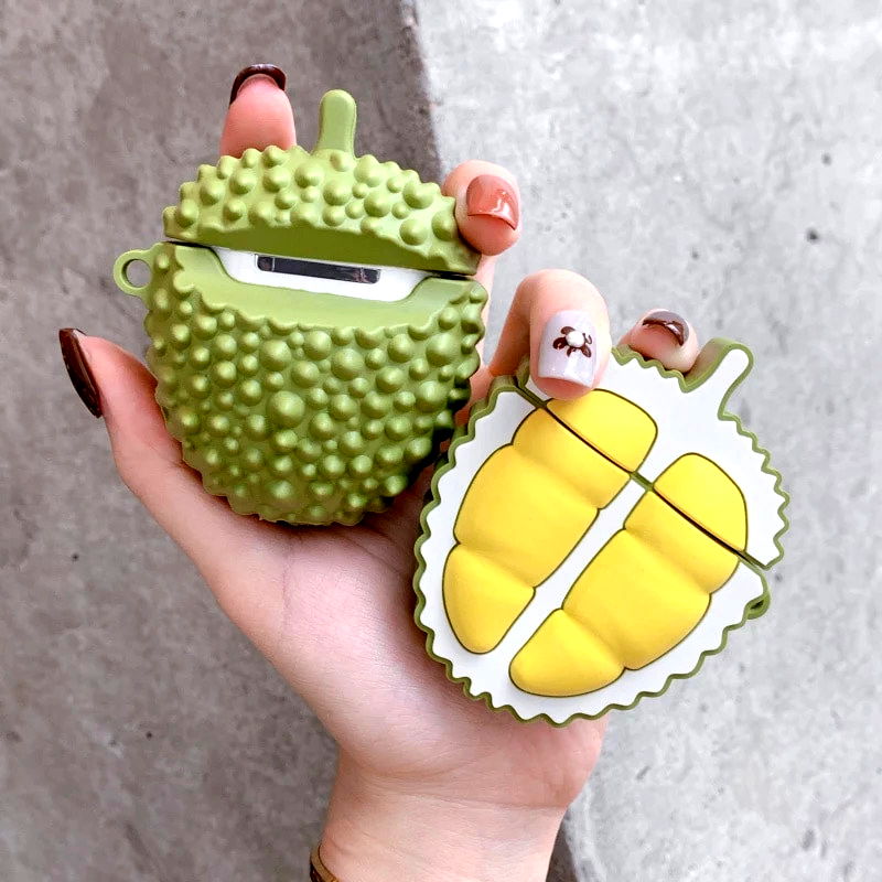 Check out Kawaii Nation’s latest Durian AirPod case, a fitted container for Apple’s AirPods and AirPods 2.