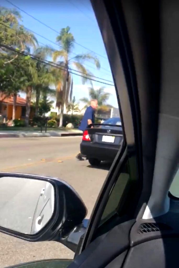 On the morning of July 31, in Upland, California, an Asian man was verbally attacked and spat on by an unidentified White man during a road rage incident.