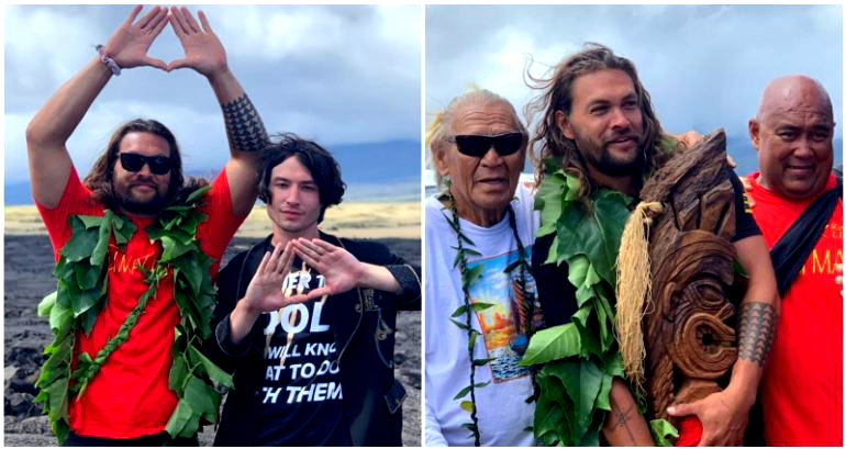 ‘Justice League’ Stars Ezra Miller and Jason Momoa Protest Against $1.4 Billion Telescope in Hawaii