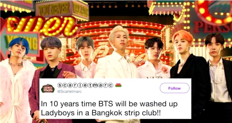 BTS Constantly Gets Called ‘Ladyboys’, And It’s Usually By Pathetic White Guys