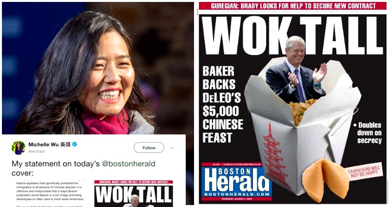 Boston Herald Faces Backlash for Using ‘Wok Tall’ on Magazine Cover