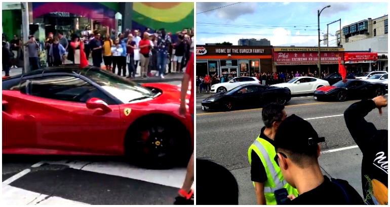 Crazy Rich Chinese Crash Hong Kong Rally with Their Supercars in Toronto