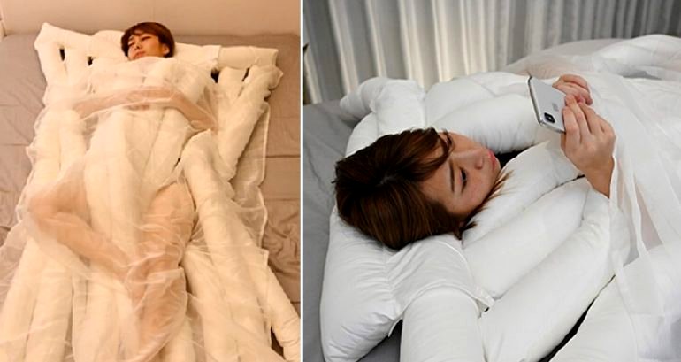 Japan Invents New Blanket That Promises Better Sleep with ‘Tentacles’