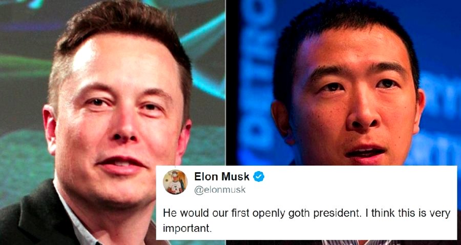 Elon Musk Announces Support for Andrew Yang