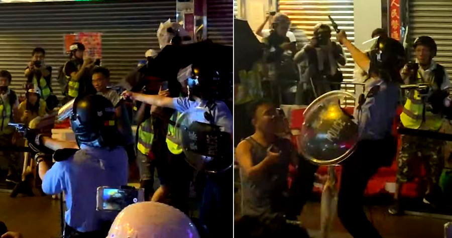 Hong Kong Police Fires Live Warning Shot After Protesters Get Violent