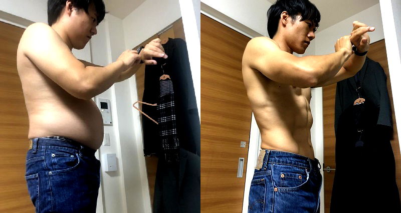 Man Gets Insane Abs in 5 Months Doing a Japanese Exercise Called Tabata