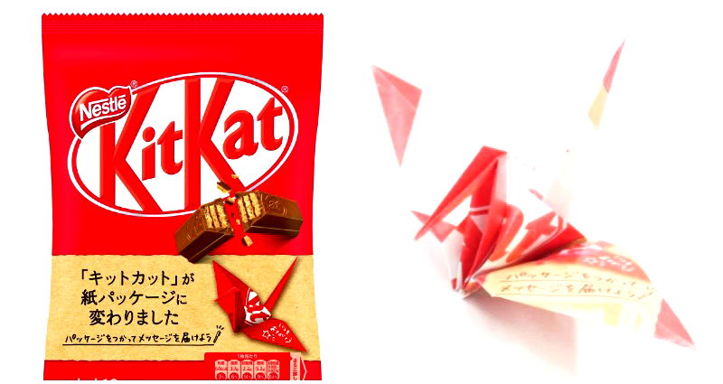 Kit Kat in Japan Ditches Plastic Wrapper for Paper That Can Become Origami