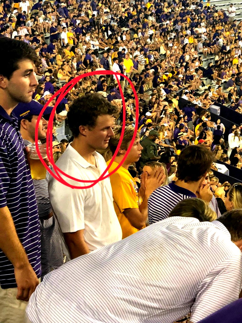 A Louisiana State University (LSU) student accused of calling his Asian schoolmates “Ching Chongs” while demanding that they “get the f*** out” of a home football game is apparently getting away with his actions without facing any consequences.