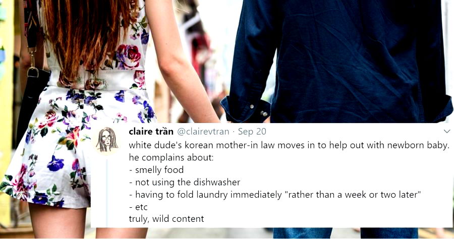 Author Slammed On Twitter for Article Complaining About His Korean Mother-in-Law