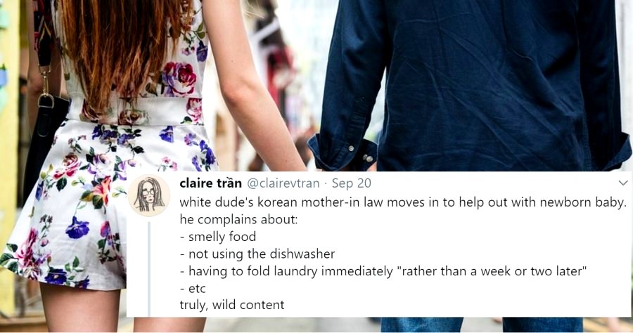 Author Slammed On Twitter for Article Complaining About His Korean Mother-in-Law