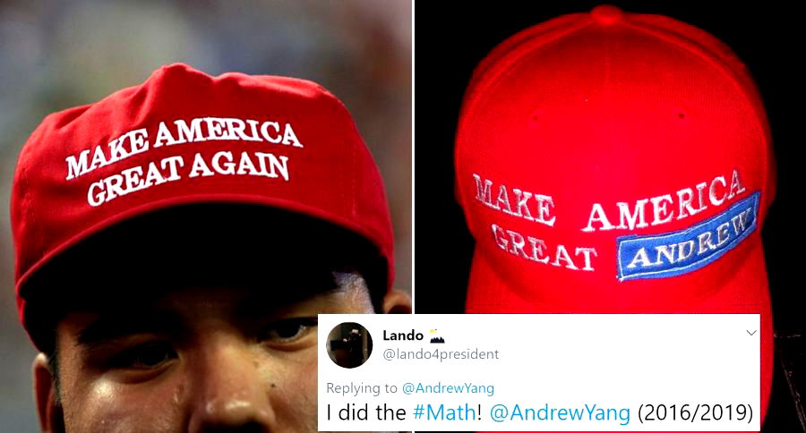 Trump Supporters Are Reportedly Ditching Their MAGA Hats for Andrew Yang