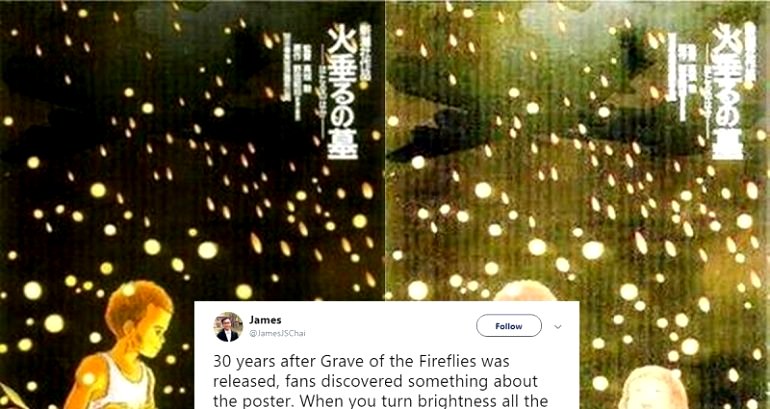 ‘Grave of the Fireflies’ Poster Has Heartbreaking Easter Egg Discovered 30 Years After Release