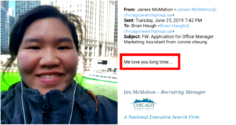 Woman Who Received ‘Me Love You Long Time’ Email Now Has a Job Helping Immigrants