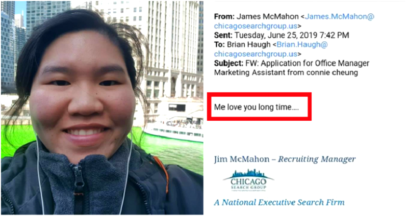 Woman Who Received ‘Me Love You Long Time’ Email Now Has a Job Helping Immigrants