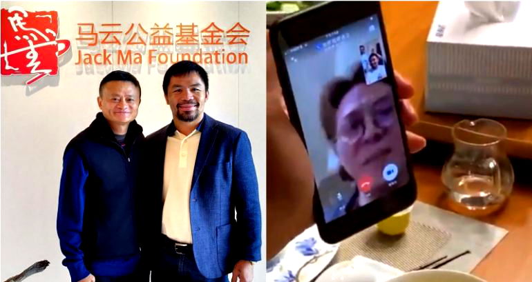 Manny Pacquiao Hung Out With Jack Ma and Facetimed Jet Li