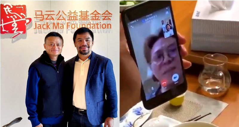 Manny Pacquiao Hung Out With Jack Ma and Facetimed Jet Li