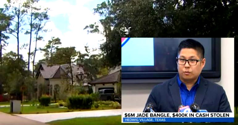 Robbers Steal $6 Million Jade Bangle, $400,000 in Cash from Home in Houston