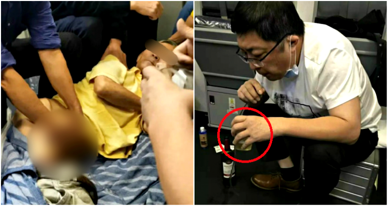 Doctor Sucks Urine Out of Elderly Man for 37 Minutes During Flight Emergency