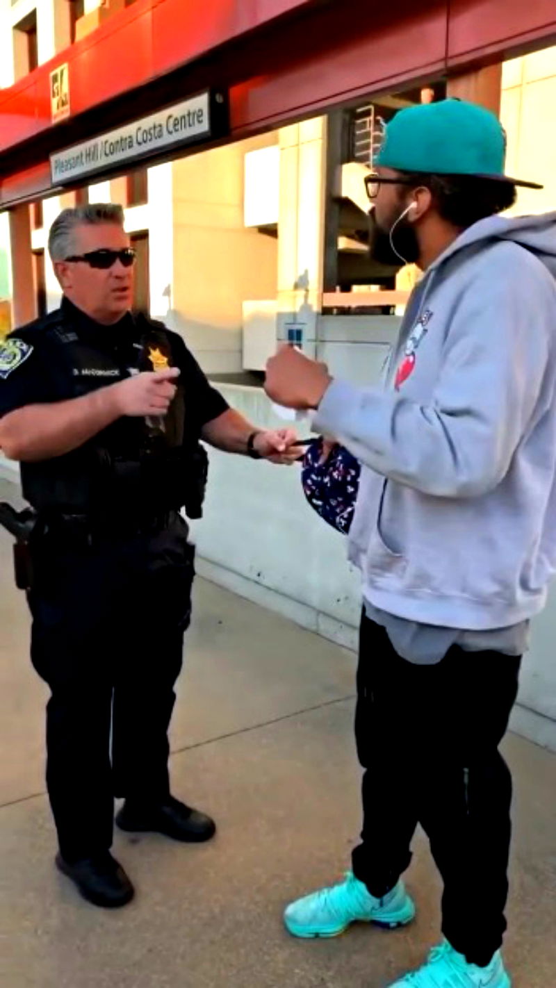 Amber Liu apologized for the remarks she made about a man confronted by a police officer for eating a sandwich on a train platform in San Francisco.