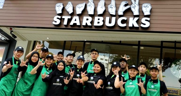 Starbucks Malaysia Opens Second Cafe Staffed With All Deaf, Hard of Hearing Workers