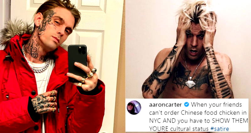 Aaron Carter Accused of Racism After Ordering Takeout in a ‘Chinese’ Accent