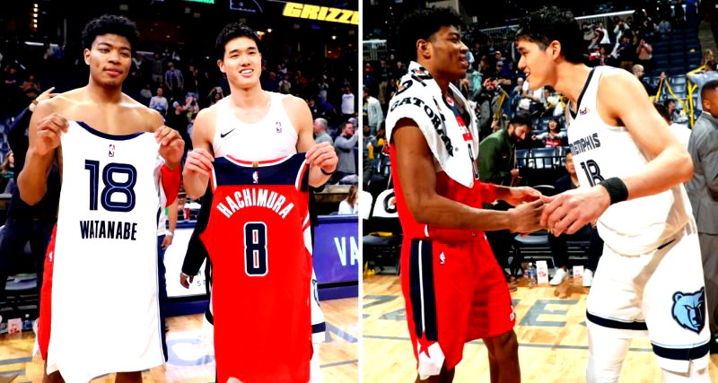 Rui Hachimura and Yuta Watanabe Become the First Japanese NBA Players to Play Against Each Other