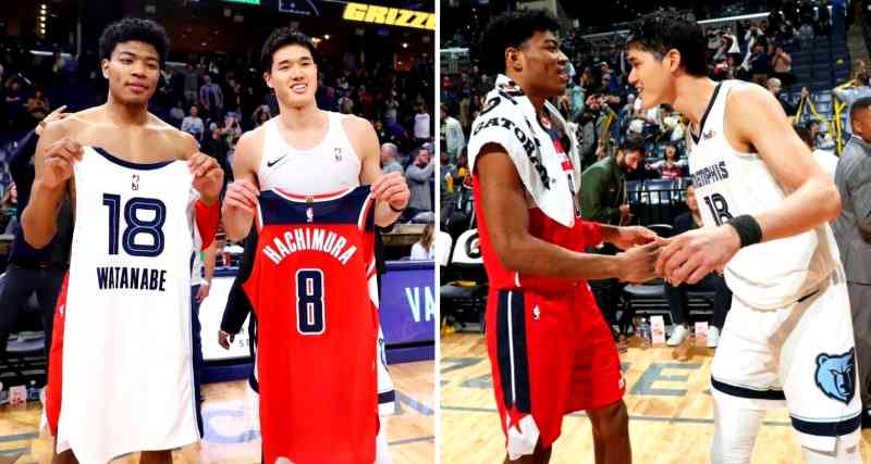 Rui Hachimura and Yuta Watanabe Become the First Japanese NBA Players to Play Against Each Other