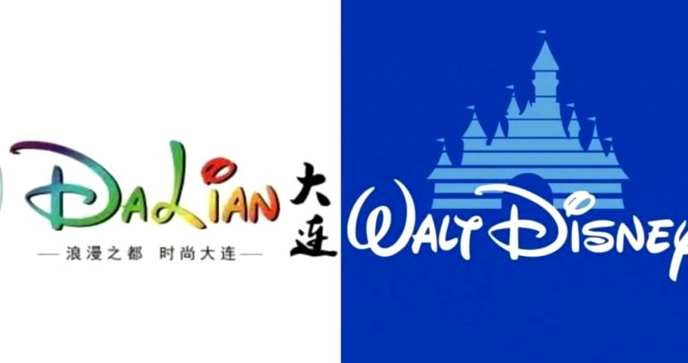 Chinese City Accused of Plagiarizing Disney’s Logo for Tourist Souvenirs