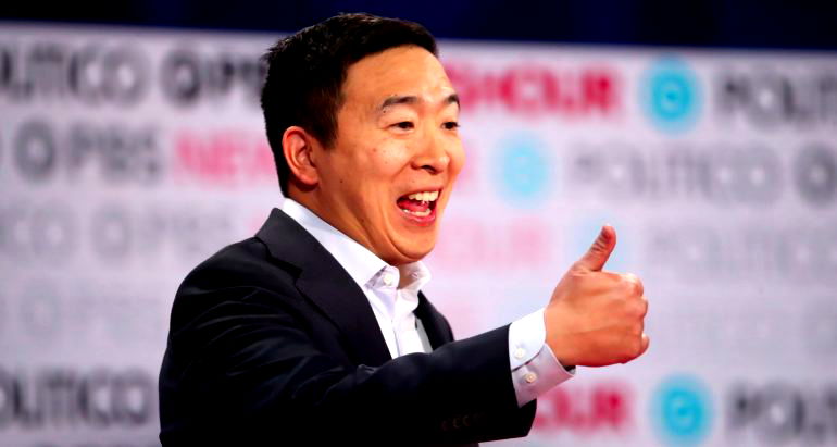 Andrew Yang is Now the 4th Most Favored Democratic Primary Candidate