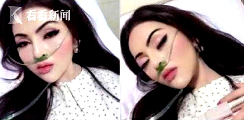 A social media influencer in Vietnam was ridiculed online for glamming herself up while at the hospital.