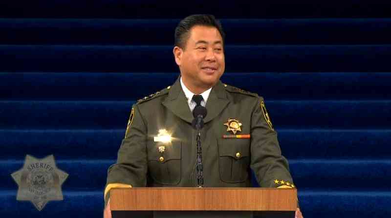 San Francisco swore in Paul Miyamoto as its 37th sheriff this week, making him the first Asian American to hold the law enforcement position in California.