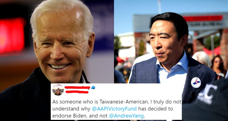 Major AAPI Orgnization Endorses Joe Biden and The Yang Gang Are LIVID