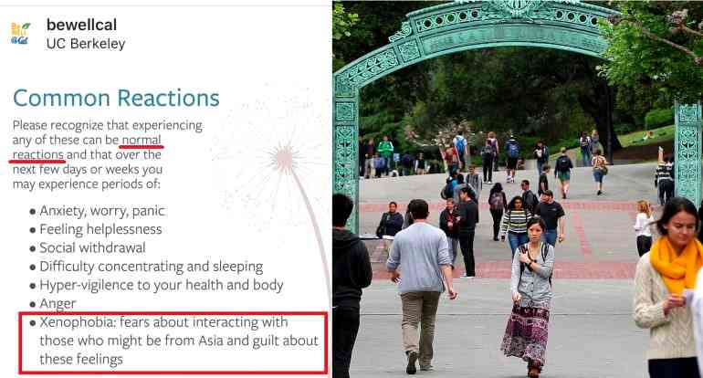 UC Berkeley IG Post Says Xenophobia Towards Asians is ‘Normal’ Over Coronavirus Fears