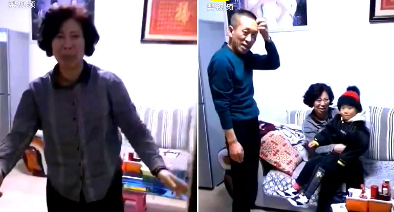 Woman Drives 1,740 Miles to Surprise Grandparents for Chinese New Year