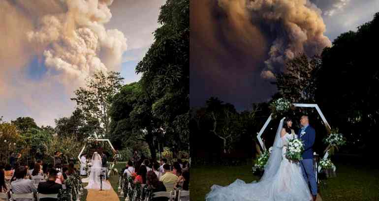 Taal Volcano in the Philippines Erupts During Couple’s Wedding Ceremony