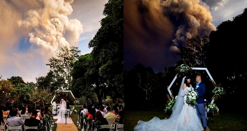 Taal Volcano in the Philippines Erupts During Couple’s Wedding Ceremony