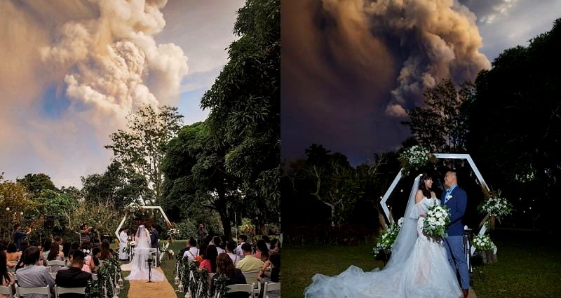 Taal Volcano in the Philippines Erupts During Couple’s Wedding Ceremony