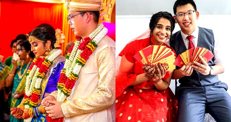 Couple Merges Indian and Chinese Cultures in Epic Wedding