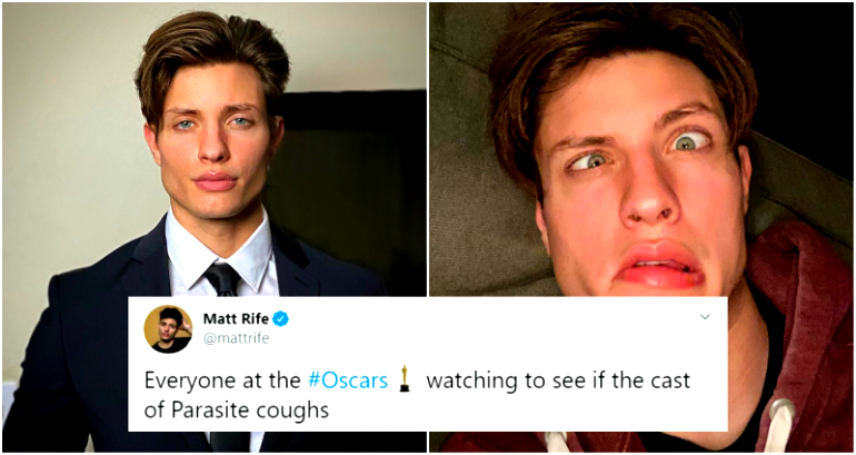 Comedian Called Racist After Saying Everyone at the Oscars Watching to See If ‘Parasite’ Cast Coughs