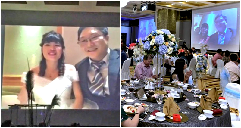Singapore Couple Attends Own Wedding via LIVESTREAM Because of Coronavirus Ban