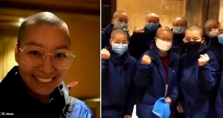 Nurses Going to Wuhan Are Shaving Their Heads to Avoid Cross-Contamination